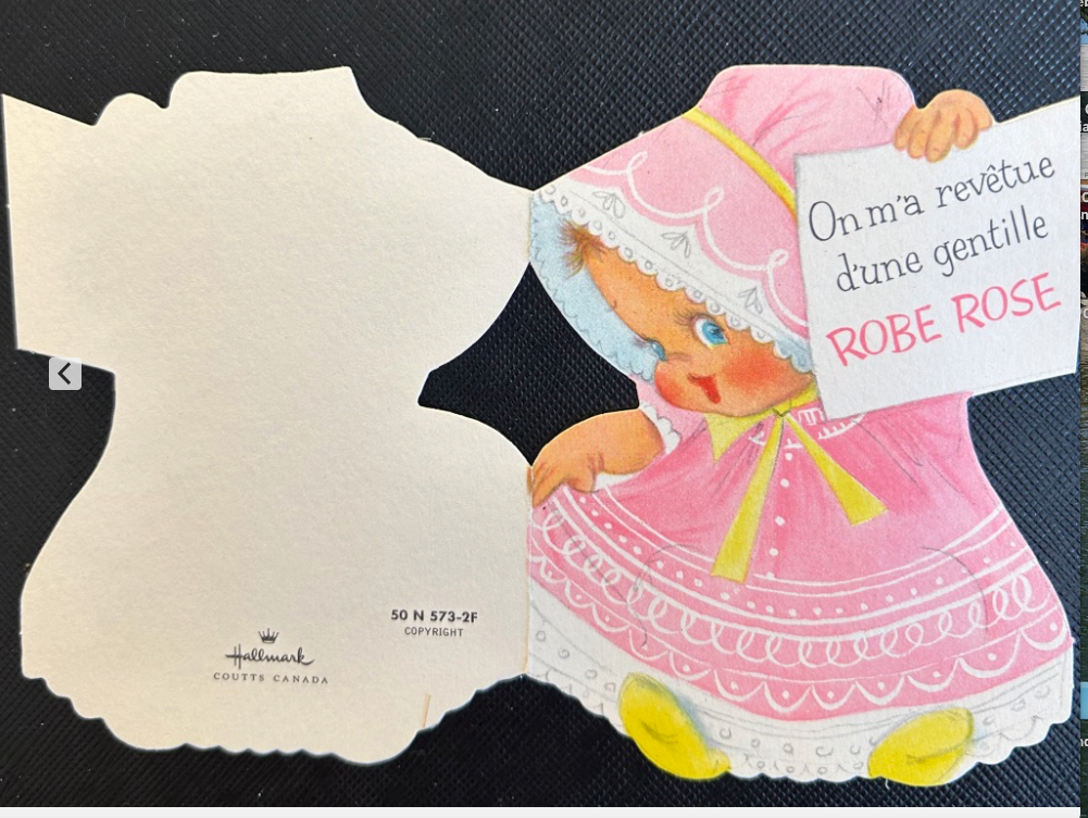 Carte Hallmark nouveau née
