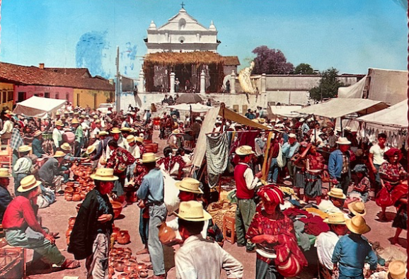 Photo de voyage d'un marché publique